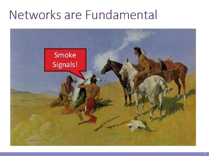 Networks are Fundamental Smoke Signals! 3 