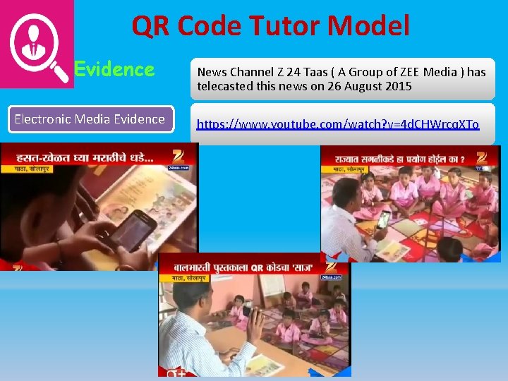 QR Code Tutor Model Evidence Electronic Media Evidence News Channel Z 24 Taas (