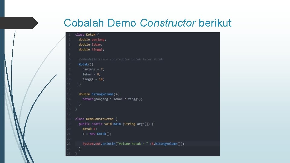 Cobalah Demo Constructor berikut 