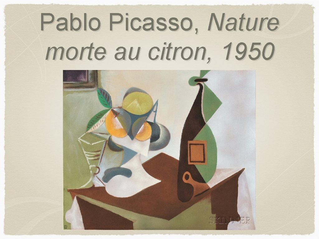 Pablo Picasso, Nature morte au citron, 1950 