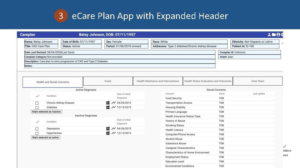 3 e. Care Plan App with Expanded Header 