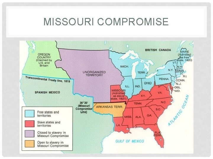 MISSOURI COMPROMISE 
