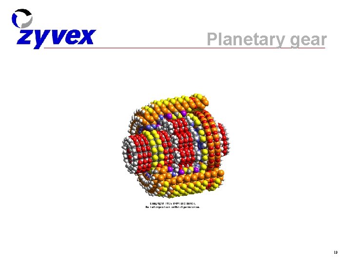 Planetary gear 19 