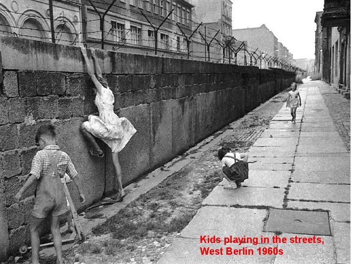 Kids playing in the streets, West Berlin 1960 s 
