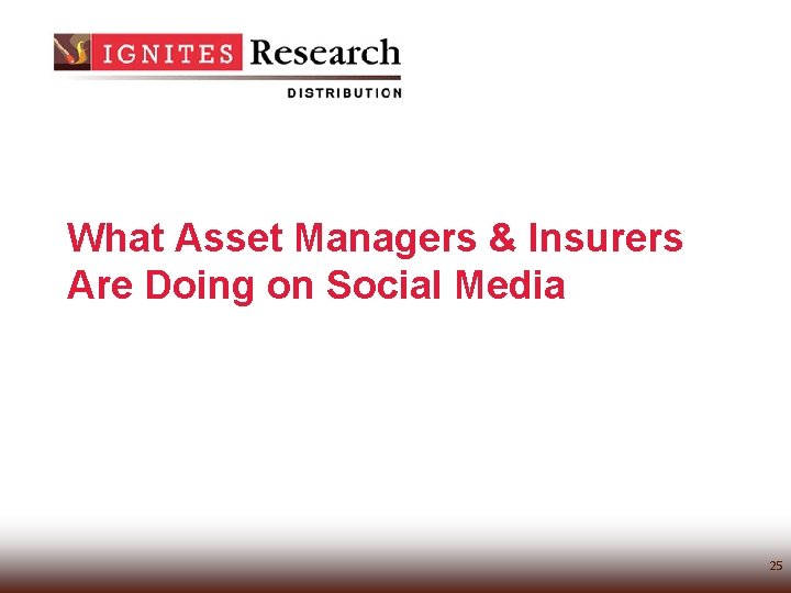 What Asset Managers & Insurers Are Doing on Social Media 25 