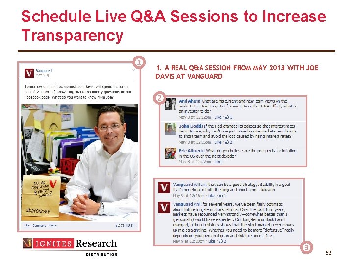 Schedule Live Q&A Sessions to Increase Transparency 1 1. A REAL Q&A SESSION FROM