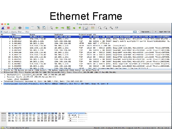 Ethernet Frame cs 423 -cotter 10 