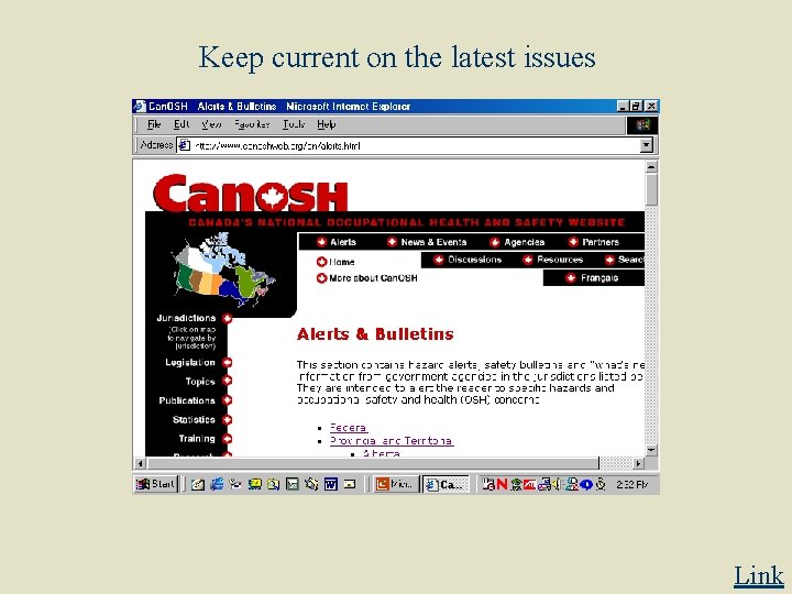Keep current on the latest issues Link 