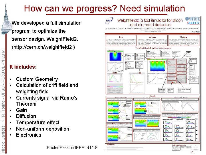 How can we progress? Need simulation We developed a full simulation program to optimize