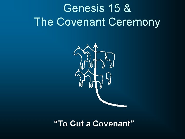 Genesis 15 & The Covenant Ceremony “To Cut a Covenant” 