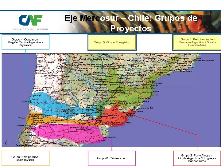 Eje Mercosur – Chile: Grupos de Proyectos Enero 26, 2011 Dirección de Proyectos Región