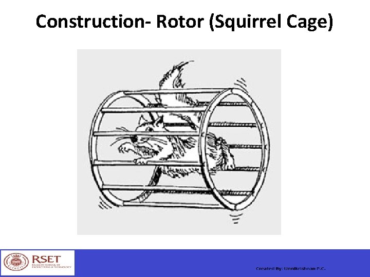 Construction- Rotor (Squirrel Cage) 