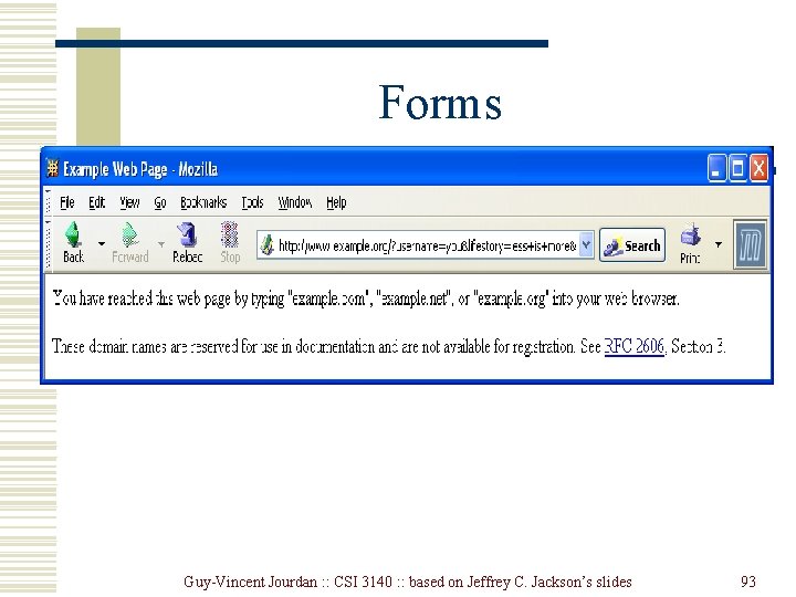 Forms Guy-Vincent Jourdan : : CSI 3140 : : based on Jeffrey C. Jackson’s Forms Guy-Vincent Jourdan : : CSI 3140 : : based on Jeffrey C. Jackson’s