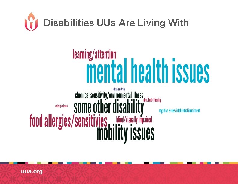 Disabilities UUs Are Living With 