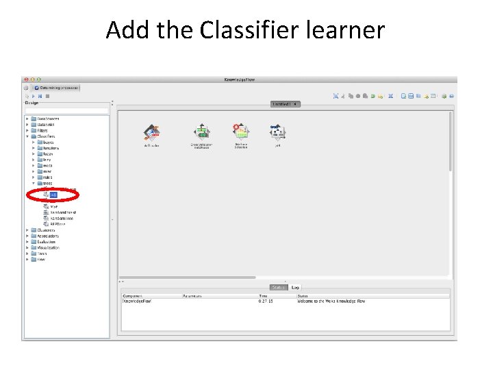 Add the Classifier learner 