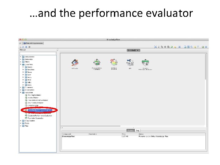 …and the performance evaluator 