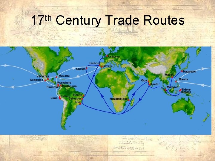 17 th Century Trade Routes 