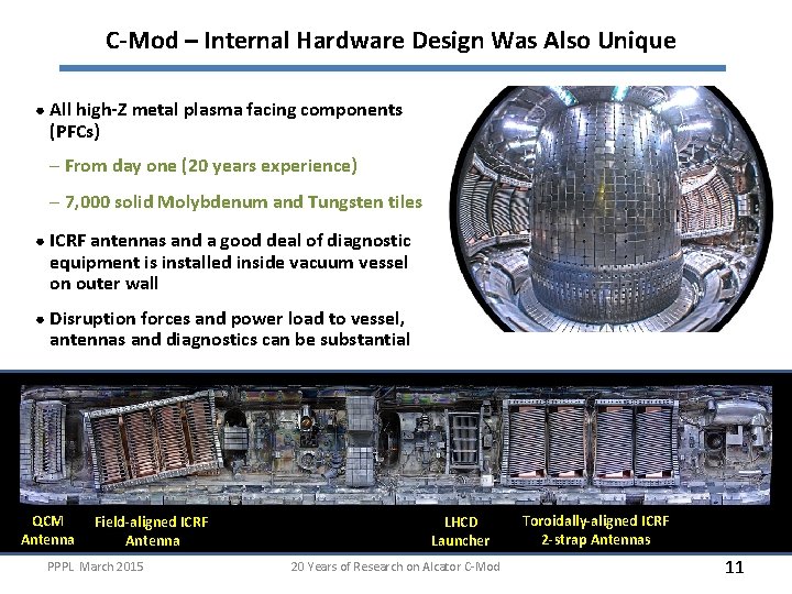 1 Years Of Research On The Alcator