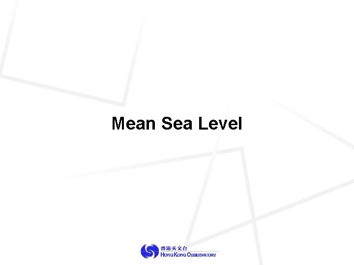 Mean Sea Level 