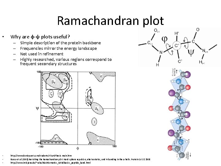 Ramachandran plot • Why are φ-ψ plots useful? – – • • • Simple Ramachandran plot • Why are φ-ψ plots useful? – – • • • Simple