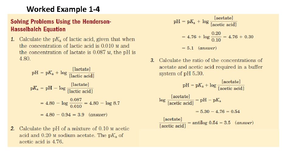 Worked Example 1 -4 