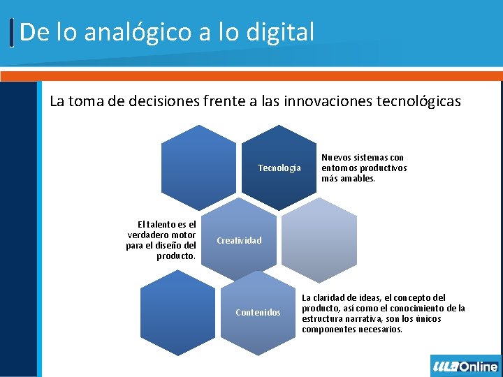 De lo analógico a lo digital La toma de decisiones frente a las innovaciones