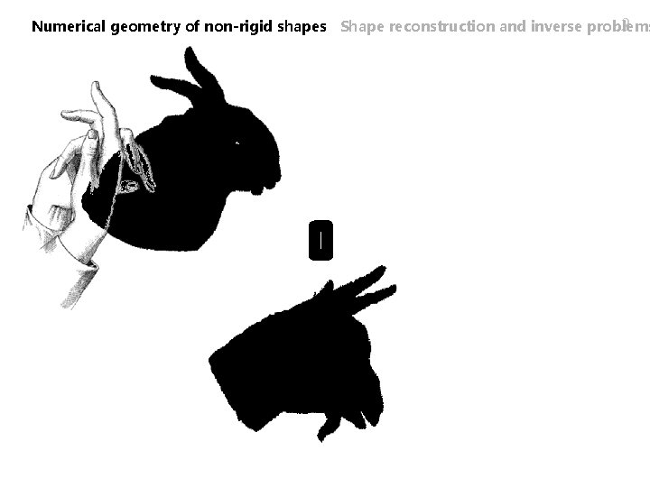 2 Numerical geometry of non-rigid shapes Shape reconstruction and inverse problems 