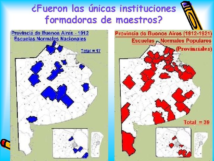 ¿Fueron las únicas instituciones formadoras de maestros? 