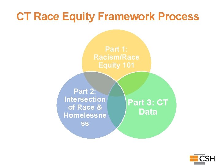 CT Race Equity Framework Process Part 1: Racism/Race Equity 101 Part 2: Intersection of