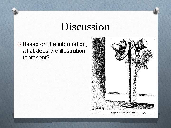 Discussion O Based on the information, what does the illustration represent? 