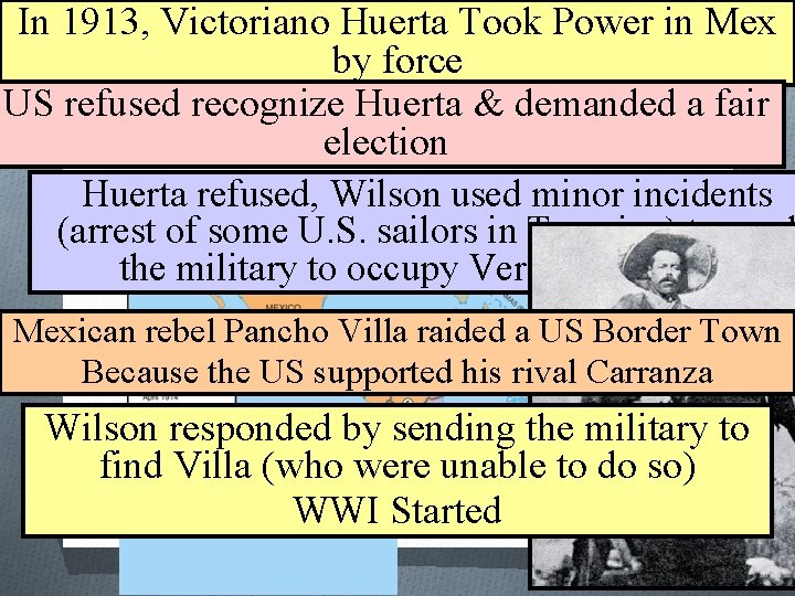 In 1913, Victoriano Huerta Took Power in Mex by force Moral Diplomacy Mexicoa fair