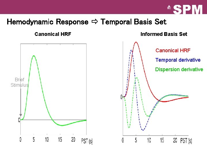 Hemodynamic Response Temporal Basis Set Canonical HRF Informed Basis Set Canonical HRF Temporal derivative Hemodynamic Response Temporal Basis Set Canonical HRF Informed Basis Set Canonical HRF Temporal derivative