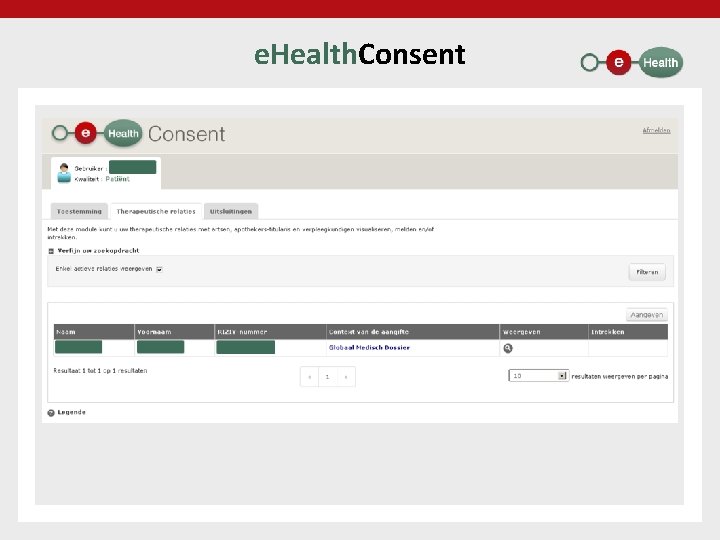 e. Health. Consent 