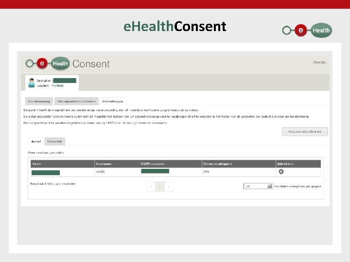 e. Health. Consent 