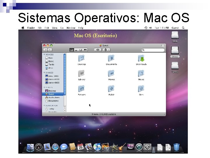 Sistemas Operativos: Mac OS (Escritorio) 