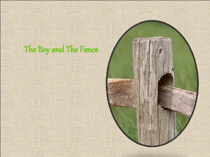 The Boy and The Fence 