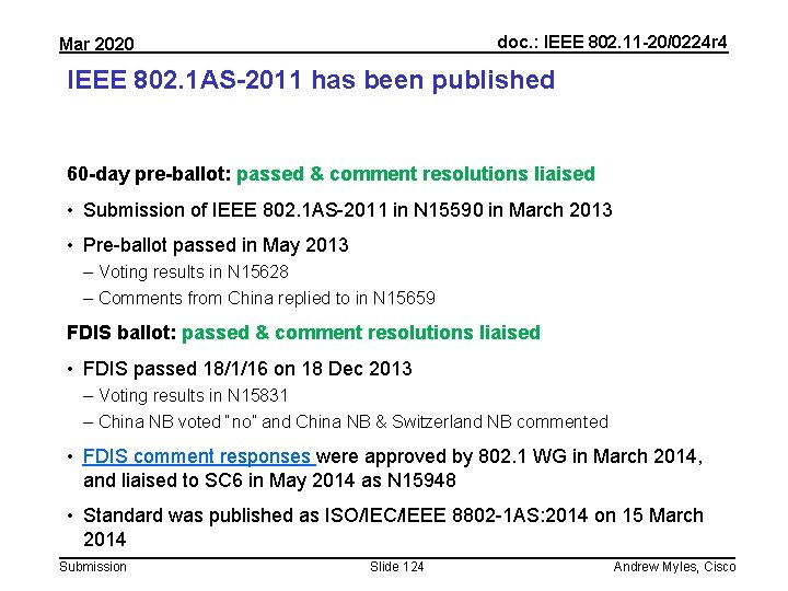 doc. : IEEE 802. 11 -20/0224 r 4 Mar 2020 IEEE 802. 1 AS-2011