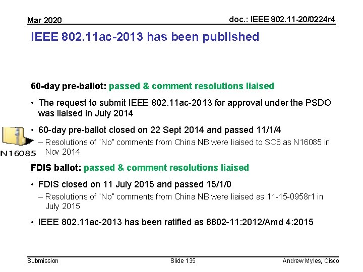 doc. : IEEE 802. 11 -20/0224 r 4 Mar 2020 IEEE 802. 11 ac-2013