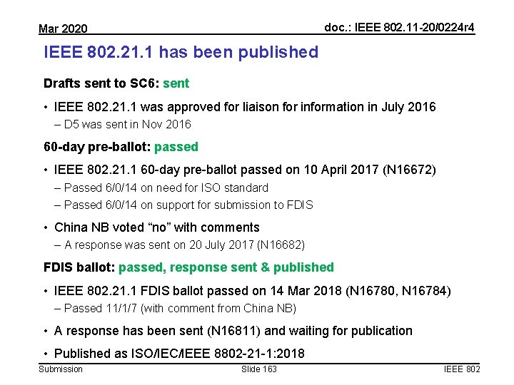 doc. : IEEE 802. 11 -20/0224 r 4 Mar 2020 IEEE 802. 21. 1