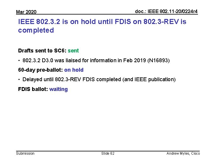 doc. : IEEE 802. 11 -20/0224 r 4 Mar 2020 IEEE 802. 3. 2