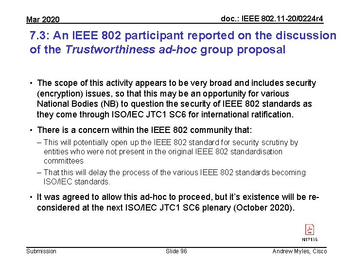 doc. : IEEE 802. 11 -20/0224 r 4 Mar 2020 7. 3: An IEEE