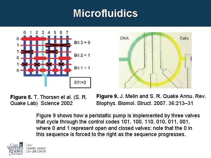 Microfluidics Figure 8. T. Thorsen et al. (S. R. Quake Lab) Science 2002 Figure
