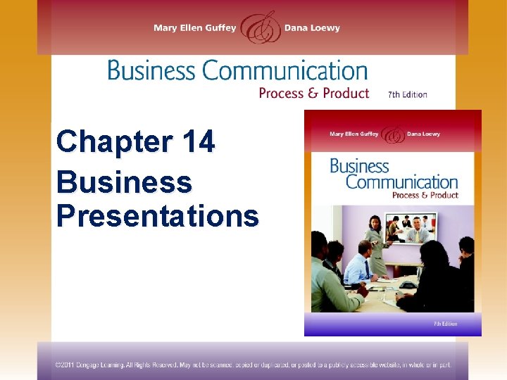Chapter 14 Business Presentations 