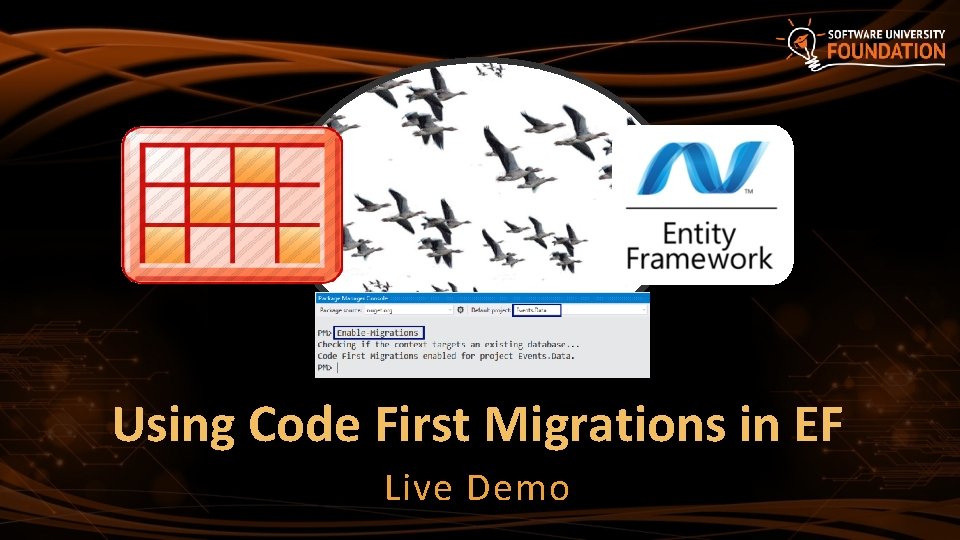 Using Code First Migrations in EF Live Demo 