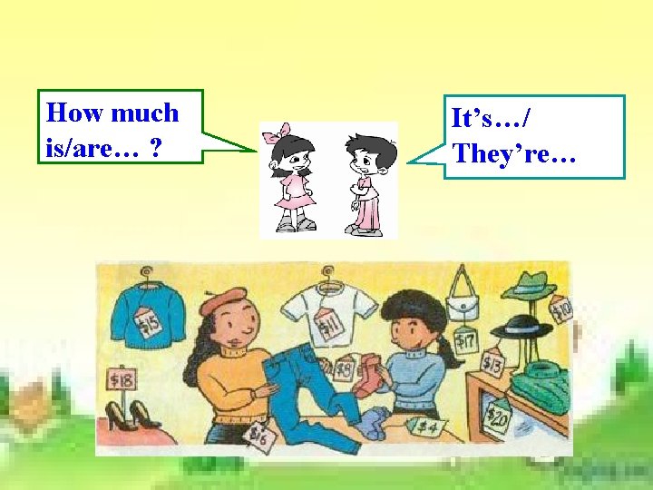 How much is/are… ? It’s…/ They’re… How much is/are… ? It’s…/ They’re…