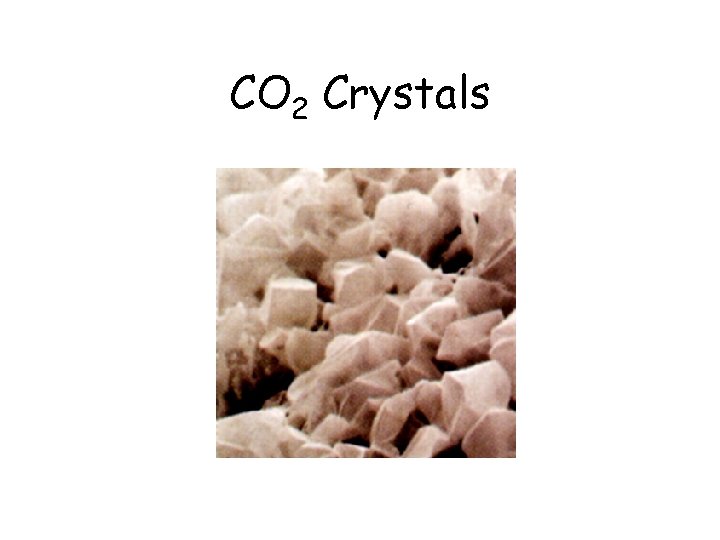 CO 2 Crystals 