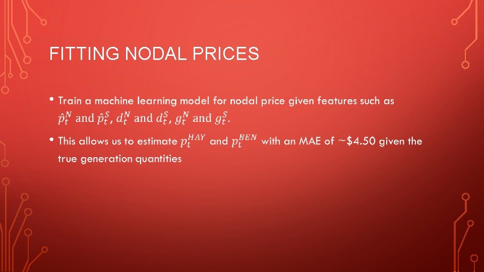FITTING NODAL PRICES • 