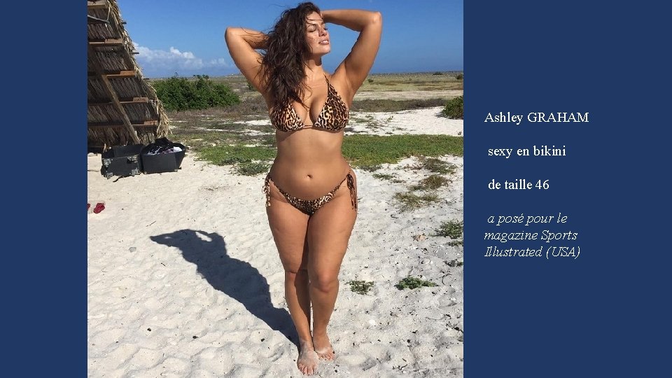 Ashley GRAHAM sexy en bikini de taille 46 a posé pour le magazine Sports