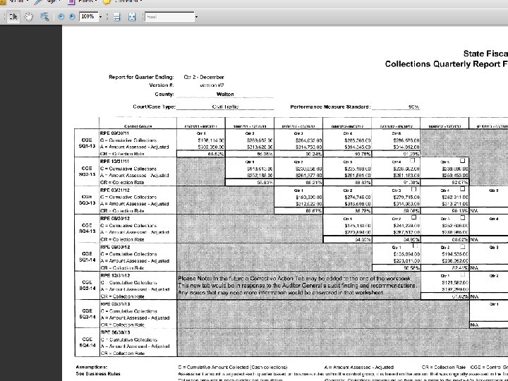  • Example of case type is Civil Traffic (TR) 