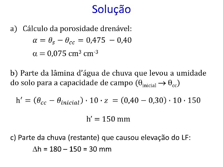 Solução • 